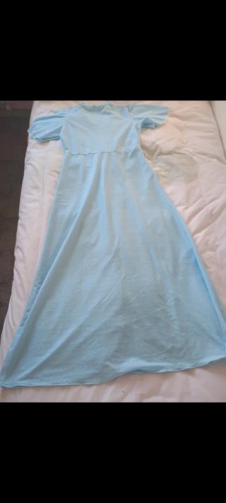 Salto de cama azul talla única