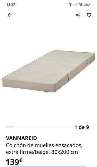 Estructura Divan con 2 cajones Ikea 80x200