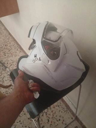 2 Cascos Moto Blancos
