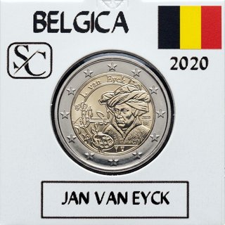 Moneda conmemorativa 2 euros Belgica 2020 Jan van