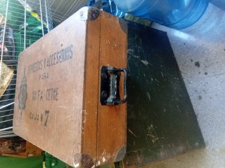 Caja de madera repuestos CETME