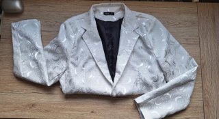 Traje de noche hombre Talla L Blanco y Negro
