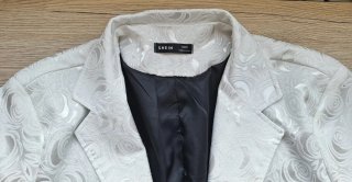 Traje de noche hombre Talla L Blanco y Negro