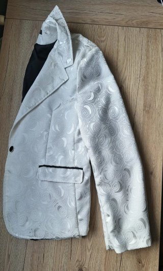 Traje de noche hombre Talla L Blanco y Negro