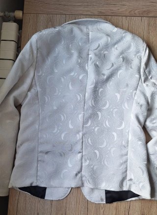 Traje de noche hombre Talla L Blanco y Negro