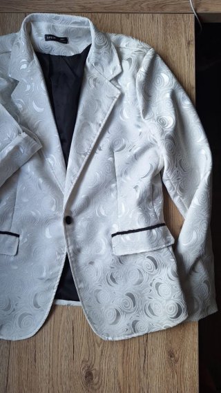 Traje de noche hombre Talla L Blanco y Negro