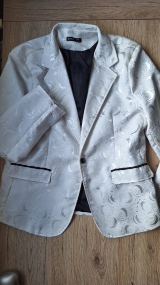 Traje de noche hombre Talla L Blanco y Negro