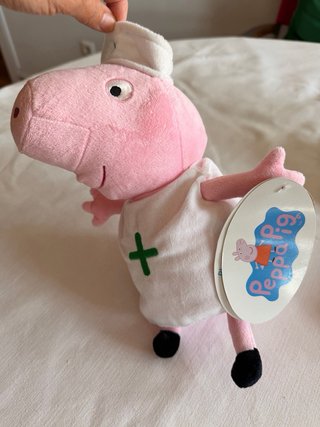 Lote 3 muñecos trapo: Pepa Pigg, cerdita y muñeca