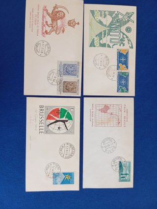 Lotes de FDC sellos de Italia y OTAN