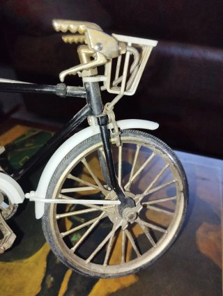 Modellino Bici Vintage Ottone e Plastica