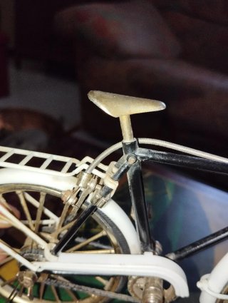 Modellino Bici Vintage Ottone e Plastica