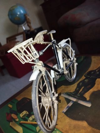 Modellino Bici Vintage Ottone e Plastica