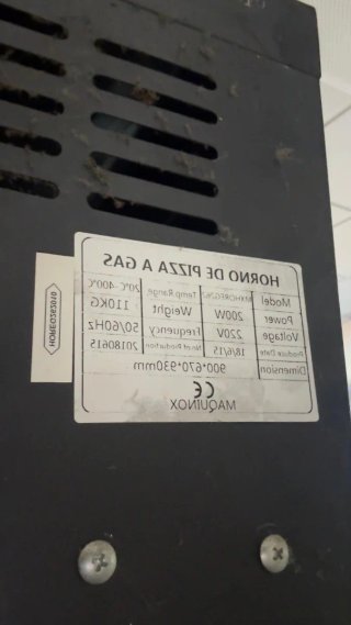 Horno industrial Maquinox - Fallo arranque