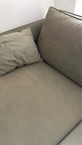 Sofá chaise longue verde