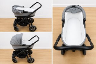 Coche de Bebé 3 Piezas Gris BEBETTO HOLLAND