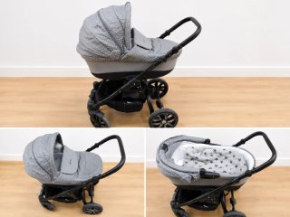 Coche de Bebé 3 Piezas Gris BEBETTO HOLLAND