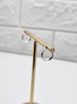 Pendientes Plata Ley Pequeños Rizados