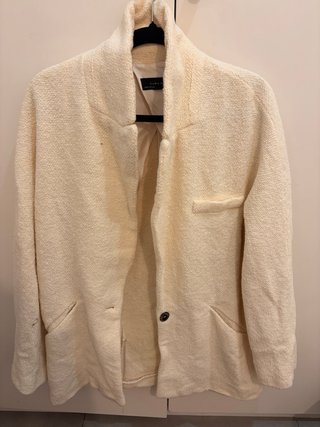 Blazer Zara Beige Texturizado