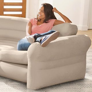 Intex 68575NP -Sofá rinconera Hinchable 257x203x76