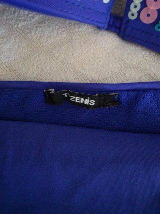 Costume Tezenis Blu con Paillettes
