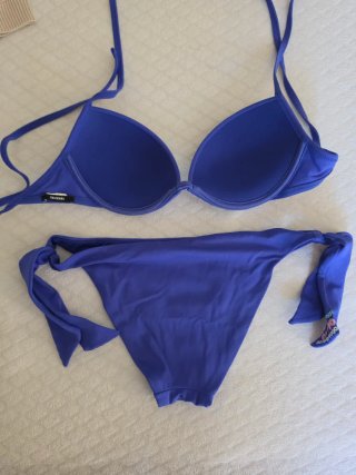 Costume Tezenis Blu con Paillettes