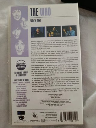 2 VHS John Lennon Imagine The Film + The Who