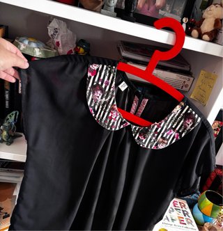 Blusa Silvia Calles Negra Talla L