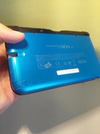 Nintendo 3DS XL Blu Nero con caricatore e pennino