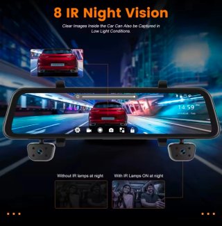 Retrovisor Dashcam Podido 4 Cámaras