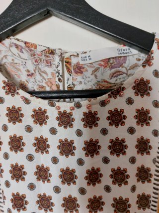 Vestido bohemio estampado multicolor