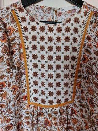 Vestido bohemio estampado multicolor