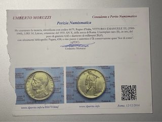 Regno Italia 50 Lire 1931 Vittorio Emanuele III or