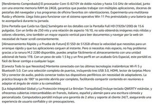Portátil 15.6 FHD Core i5 24GB RAM 512GB SSD