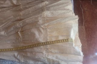 Vestido Gitana T36 Beige Volantes Nuevo