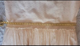 Vestido Gitana T36 Beige Volantes Nuevo