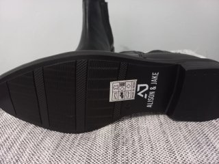 Botines de piel auténtica negros