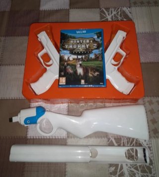 🇪🇦NUEVO.Juego Wii U Hunter's Trophy 2+Accesorios