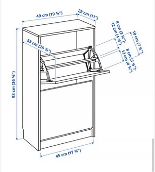 Zapatero Bissa Ikea Blanco