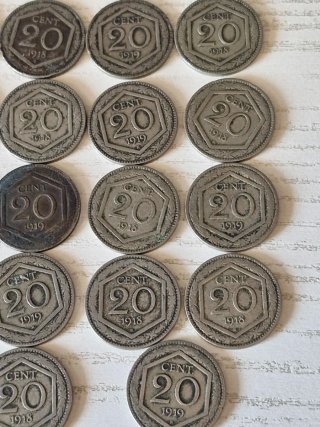 23 Monete 20 Centesimi  Esagono