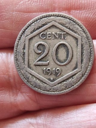 23 Monete 20 Centesimi  Esagono
