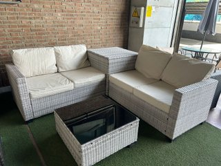 OFERTA NUEVO CONJUNTO DE TERRAZA EXTERIOR CON ALMACENAJE