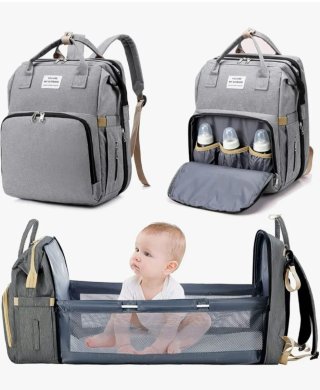 Mochila Cambiador Bebé Plegable Convertible