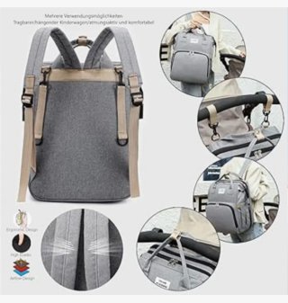 Mochila Cambiador Bebé Plegable Convertible