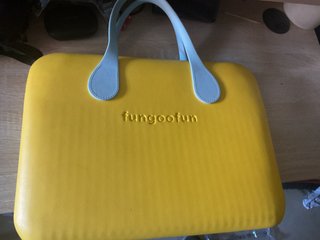 Fungoofun Maletín Portátil Goma Eva Azul Amarillo