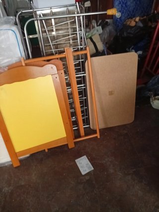 Barrera de Cama Infantil Madera Amarilla