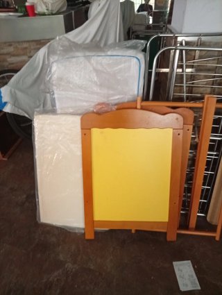 Barrera de Cama Infantil Madera Amarilla