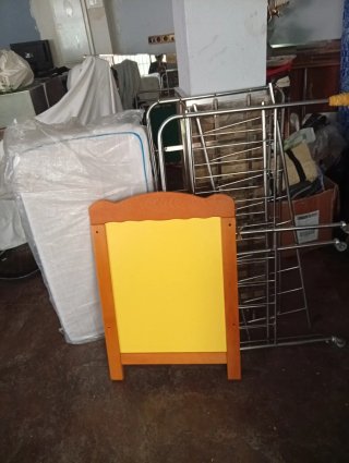Barrera de Cama Infantil Madera Amarilla