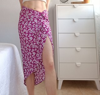 Falda pareo floral talla xs