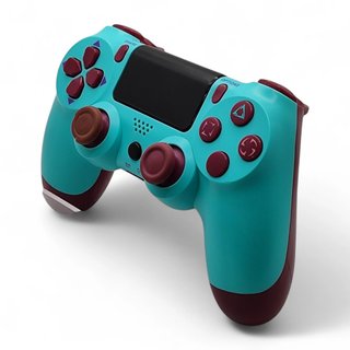 MANDO PS4 GENERICO TURQUESA MORADO *MARCA DE USO JOYSTICK IZQUIERDO*