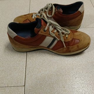 Zapatos Fluchos Talla 40 Cuero Marrón/Beige